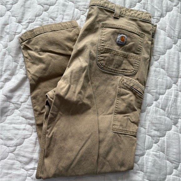 Carhartt Men's Cargo Pants - Khaki loose fit 42x34 - Picture 7 of 8